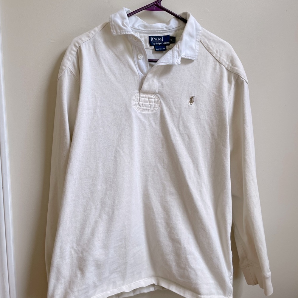 XL Long Sleeve with padded elbows/ shoulders Polo by Ralph Lauren Polo Shirt